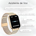 Miniatyrbild 3 av 5: Julgåva Smartklocka för kvinnor, Samtal/Blodtryck/100+ sporter Dam Smartwatch, Andningsfrekvens Hjärtfrekvens Blodsyre Sömn [db] silver