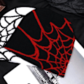 Miniatyrbillede 2 af 5: Spider Web Cap Beanie Uldblendt Hætte Y2k Street Cap Vinter Varmt Hat Mode Hip Hop Skull Cap Til Mænd Kvinder Rød RED
