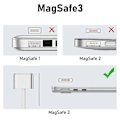Miniatyrbillede 3 af 5: Magnetisk USB-C til MagSafe 3 opladningskabel (140W), magnetisk opladningskabel