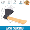 Pikkukuva 2 / 5: Pizzaleikkuri - Musta teräksiterällä - Kestävä ja ergonominen pizzaleikkuri