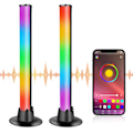 Miniatyrbilde 1 av 2: Smart LED Lysstripe, RGB Gaming Lampe Belysning Synkroniser med Musikk og APP Kontroll LED Lysstripe TV Bakgrunnsbelysning Ambient Lys for Gaming