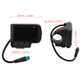 Pikkukuva 5 / 5: Sähköpyörän EN06 LCD-näyttömittari USB-liitännällä, nopeusnäyttö sähköpyörälle, maastopyörälle, skootterille, vedenpitävä liitäntä