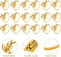 Servettring - Guld Servettring - 18-Blads Servettring Set