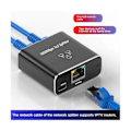Miniatyrbillede 5 af 5: Gigabit Ethernet Splitter 1 Ind 2 Ud 1000mbps - Lan/Internet Kabel Splitter - Cat5/6/7 Splitter, Rj45 Netværksforlænger
