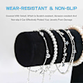 Miniatyrbild 3 av 4: Armbandsställ, klockställ, sammetsarmbandsdisplay, T-bar displayhållare för smycken armband klockdisplay, vuxen, kvinna