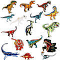 Miniatyrbild 1 av 4: Strykjärnslappar, 16-pack dinosaurieapplikationer, påsydda applikationer