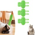 3-delat Set - Kattspecifik Hörnklösbräda - Silikonmassageborste - Husdjursspecifik - Grön