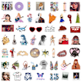 Miniatyrbilde 2 av 2: 200-stykker Taylor Swift Graffiti-klistremerker, vanntette og holdbare, perfekt for bærbare datamaskiner og skateboard