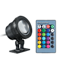 Miniatyrbillede 1 af 5: Undervandslys Dykkerlampe 16 Farver Skiftende Blink Sort