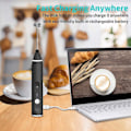 Miniatyrbilde 4 av 5: 2-i-1 Håndholdt Elektrisk Melkeskummer - USB Ladbar - Perfekt for Kaffe og Latte