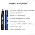 Miniatyrbilde 2 av 10: Nesehårstrimmer Barbering blue Double cutter head