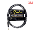Miniatyrbillede 1 af 5: Fender guitar kabel ledning Bas Elbox o-kabel støj R sort 3m