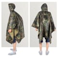 Pikkukuva 4 / 5: 3-in-1 Poncho Vedenpitävä Camo Ripstop Sateenvarjo Takki