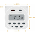 Pikkukuva 3 / 3: CN101A DC 12V Ohjelmoitava Digitaalinen LCD-ajastin LCD-näyttö Digitaalinen