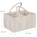 Miniatyrbild 4 av 5: Baby Caddy 11 fack avtagbar avdelare bärbar filt väska biege
