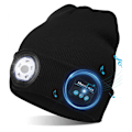 Pikkukuva 1 / 5: Bluetooth 5.0 LED-pipo sisäänrakennetuilla stereokaiuttimilla ja mikrofonilla, lämmin pipo urheiluun ja ulkoiluun