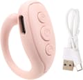 ING Bluetooth fjärrkontrollsidvändare/ringscrollare för TikTok, kompatibel med iOS- och Android-system, stöder foto- och videoappar (rosa).