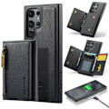 Miniatyrbillede 3 af 5: Samsung S24 FE Cover, Magnetisk Wallet Cover med Kortlommer