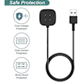 Miniatyrbilde 5 av 5: Lader for Fitbit Sense & Versa 3, Erstatningsladekabel Magnetisk Dokkestasjon for Fitbit Versa 3 / Sense Smartklokke