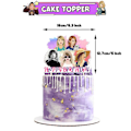 Pikkukuva 2 / 5: Taylor Swift -teemaisen juhlatarvikkeet, koristeet, ilmapallot, kakun päällekkäiset ja bannerit
