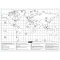 Miniatyrbilde 6 av 7: Skrapkart / Scratch Map / Verdenskart - 82 x 59 cm