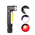 Miniatyrbillede 5 af 5: XPG+COB rød og hvidt lys 90° foldbar USB genopladelig kraftig taktisk lommelygte multifunktions lommelygte foldbar lommelygte
