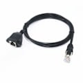 Miniatyrbillede 1 af 2: Forgyldt Mini HDMI Han til HDMI 19-polet Hun Adapter med 90 Graders Vinkel (Sort)