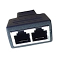 Miniatyrbillede 2 af 4: RJ45 Netværkskabel Trevejs Cat6e Stik, 2 stk. Ethernet Splitter til Internetforbindelse