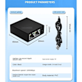 Miniatyrbilde 1 av 5: 1 til 2 Ut 1000mbps RJ45 Nettverkskabelforlenger Gigabit Nettverksbryter Gigabit Splitter for PC Lapt([HK])