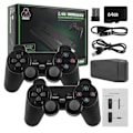 Pikkukuva 1 / 5: Uusi Retro-pelikonsoli 2024, yli 20 000 peliä, 4K HDMI, sisältää 2 langatonta ohjainta, musta, 128 GB