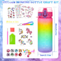 Miniatyrbild 5 av 5: Sjöjungfru DIY Diamantkonst Mugg Kit - Pysselaktivitet för Barn, Återanvändbar 600ml Vattenflaska med Ädelstenar