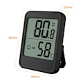 Miniatyrbillede 2 af 5: Indendørs Temperatur- og Luftfugtighedsmåler, Digital Display Termometer, Sort, Præcise Af aflæsninger