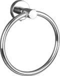 Håndklædering - Håndklædeholder - Let at samle - Sølv - Diameter Ø 16 cm