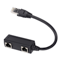 Pikkukuva 4 / 5: RJ45-jakaja, 1 urosliitäntä 2 naarasliitäntään Ethernet-liitäntää varten verkostointiin, kotiin ja toimistoon
