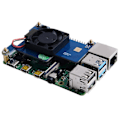Pikkukuva 4 / 5: Raspberry Pi 4 Model B/3b Oled-näytöllä ja 802.3af PoE -verkkolaajennuskortilla