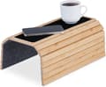 armstödsbricka, bambu, bord för soffryggstöd, flexibel soffbricka, soffa, naturlig