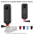 Miniatyrbillede 1 af 4: Pamic Kamera Mount H-Klips Ie Stick Connector til Insta 360 X/x2[HK] Sølv