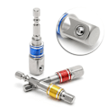Miniatyrbilde 3 av 3: 3. Drillslange Adapter Sokkel Forlengelse Drillbit 1/4\" 3/8\" 1/2\" Sekskant Drillbit med Kvadrathode