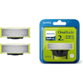 Miniatyrbilde 1 av 5: Philips OneBlade erstatningsblader 2-pakning passer alle OneBlade-håndtak (modell QP220/50)