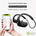 Pikkukuva 2 / 5: IC Bluetooth-kuulokkeet, hienkestävät Bluetooth 5.0 -urheilukuulokkeet, nappikuulokkeet mikrofonilla, yhteensopivat IOS Androidin kanssa, musta
