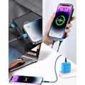 Pikkukuva 7 / 7: Lyhyt iPhone-latauskaapeli, USB A - Lightning-kaapeli 1FT/2 kpl Punottu pikalatauskaapeli datakaapeli