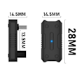 Miniatyrbild 2 av 5: 1st USB3.1 20gbps data adapter 8k60hz 140w 28v 5a USB C till C snabbladdningskonverteradapter för alla([HK])