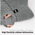 Miniatyrbilde 3 av 6: Vinterfleece Line Beanie med Øreklaff for Menn og Kvinner, Utendørs Varmt Termisk Strikket Hette Apricot