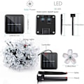 Miniatyrbilde 4 av 4: 7M 50 LED Kirsebærblomst Solcelle Lyslenke Hage Dyrelys