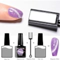 Pikkukuva 3 / 5: Glitter Kissan Silmä Geelikynsilakka Set Soak Off UV LED Lamppu Tähtitaivas Efekti Magneettinen Geeli