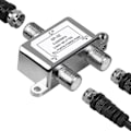 Miniatyrbilde 1 av 5: Koaksialkabelsplitter, 5-2400MHz, Fungerer med satellitt-TV, KATV og antennesystemer