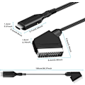 Miniatyrbillede 4 af 6: SCART til HDMI-konverter, alt-i-én SCART til HDMI-adapter, 1080P