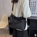 Miniatyrbilde 5 av 5: Store Canvas Tote Vesker - Kvinners Laptop Tote Skulderveske Canvas