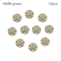 Miniatyrbillede 1 af 10: 10 stk Perleknap-Skjorteknapper GRØN 18MM 10 stk 10 stk grøn green green 18MM10pcs-10pcs