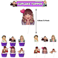 Miniatyrbillede 5 af 5: Taylor Swift Temafest Dekorationer Balloner Kagetopper Banner Sæt